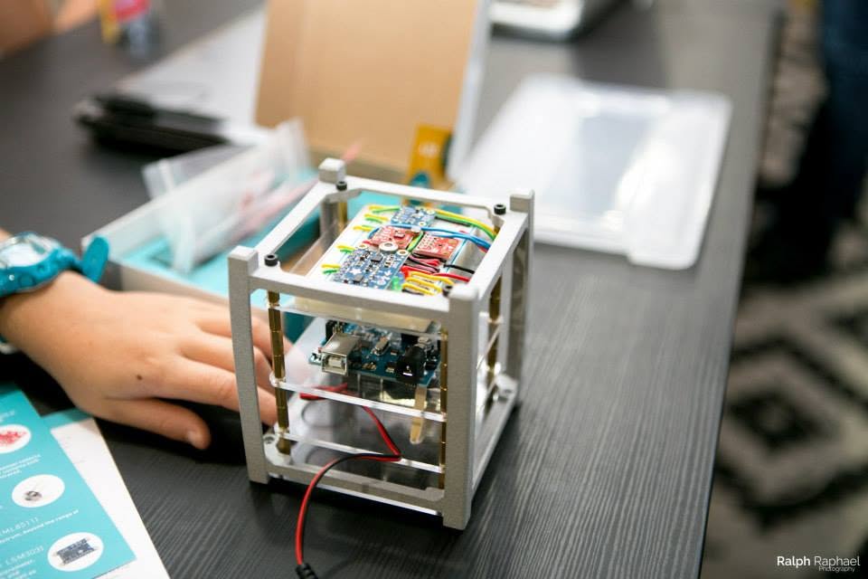 Satellite hardware used during the Young Data Scientists project
